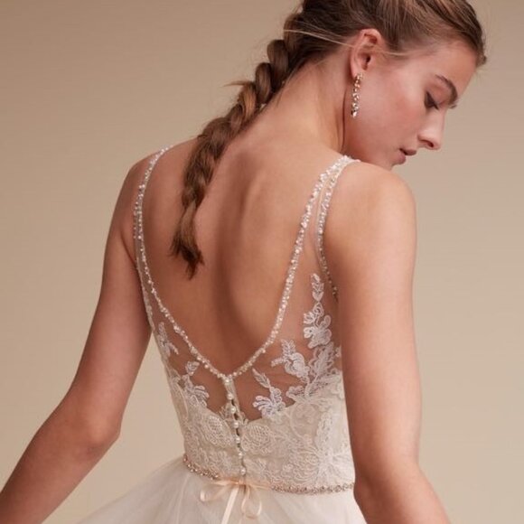 BHLDN - Cassia Gown (Size: 2 / Color: Almond) - Picture 1 of 8